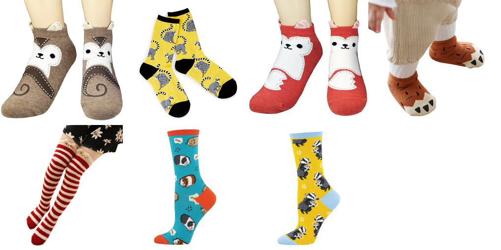 cute animal socks